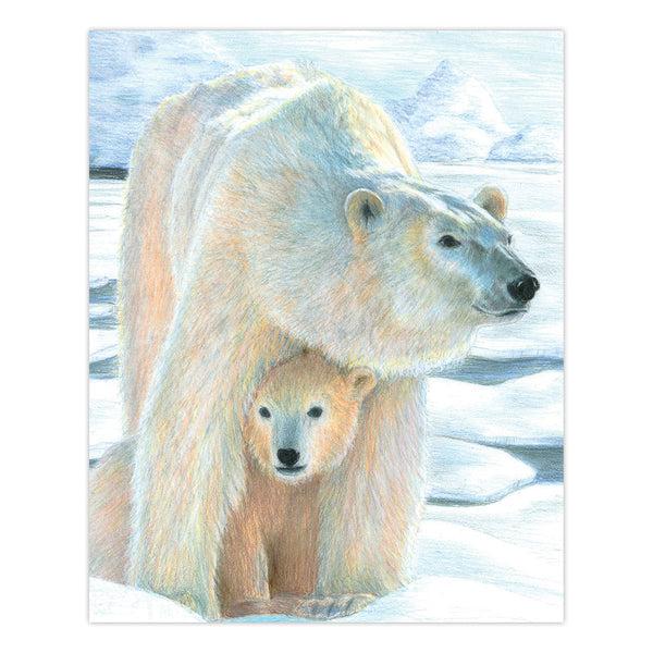 Royal And Langnickel CPN22 | Colour Pencil By Numbers™ 13pc 8.75" X 11.75" Polar Love Project