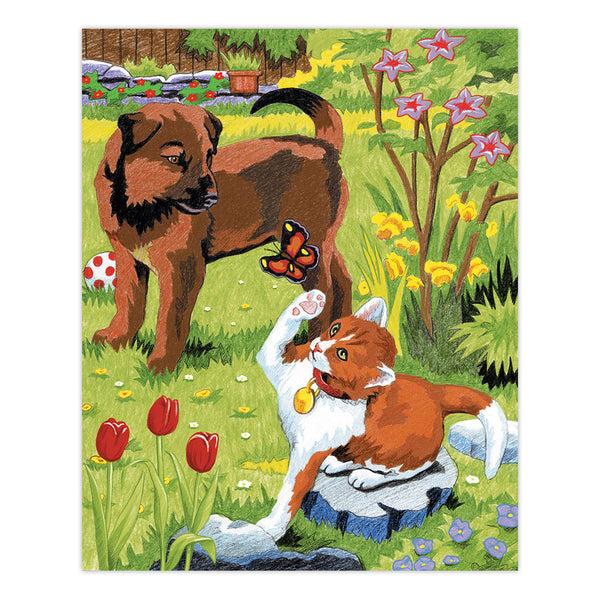 Royal And Langnickel CPN3 | Colour Pencil By Numbers™ 13pc 8.75" X 11.75" Kitten & Puppy Project
