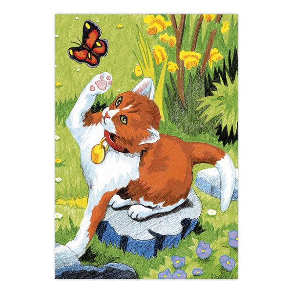Royal And Langnickel CPNMIN-105 | Colour Pencil By Numbers™ 12pc 5" X 7" Kitten & Butterfly Project