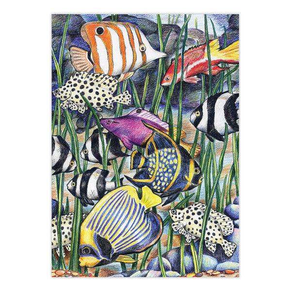 Royal And Langnickel CPNMIN-107 | Colour Pencil By Numbers™ 12pc 5" X 7" Tropical Sea Life Project