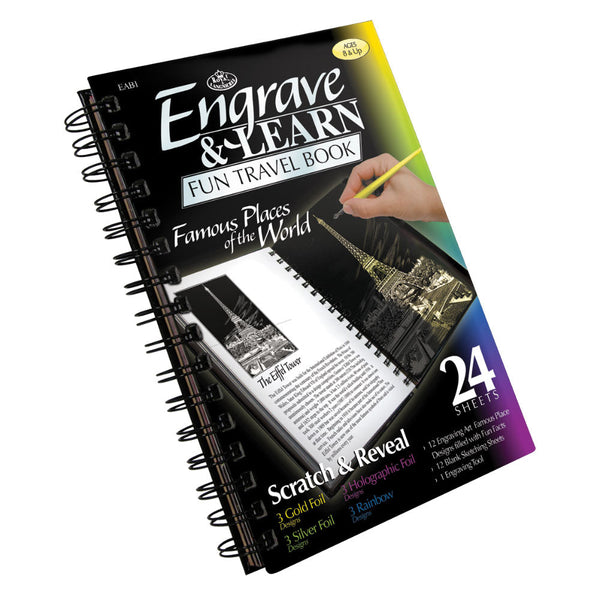 royal and langnickel EAB-1 | Engraving Art™ Famous Places of the World Fun Travel Book