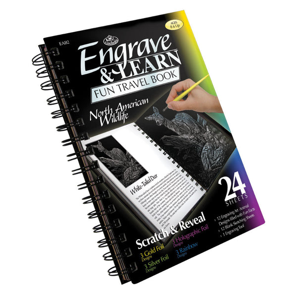 royal and langnickel EAB-2 | Engraving Art™ North American Wildlife Fun Travel Book