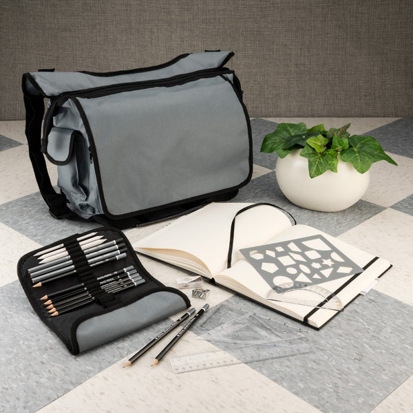Royal And Langnickel FA-101 | Essentials™ 24pc Sketching Satchel Travel Art Set