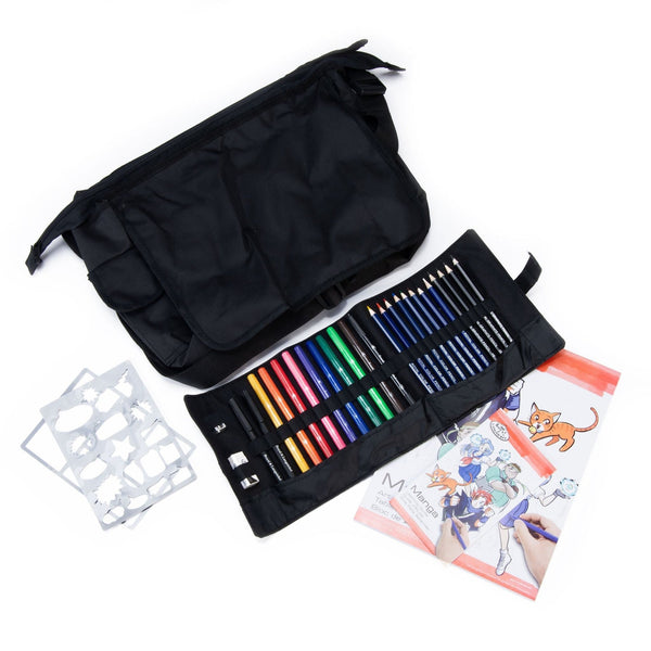Royal And Langnickel FA-102 | Essentials™ 32pc Manga Drawing & Sketching Travel Art Set