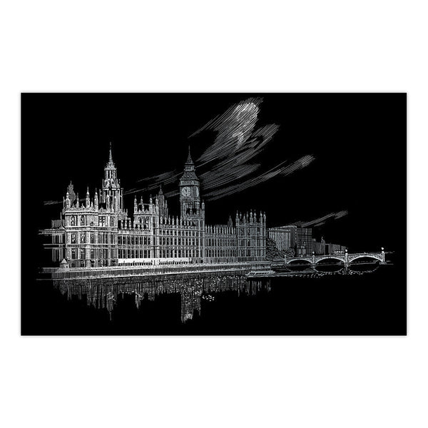 Royal And Langnickel FAM Series | Engraving Art™ Famous Places 11-1/4"x 15-3/8" Silver Foil Project
