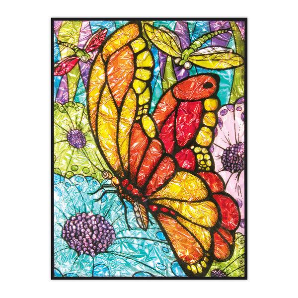 Royal And Langnickel FPBN-1 | Foil Painting By Numbers™ 11pc 8.25" X 10.25" Butterflies Project