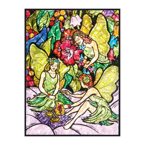 Royal And Langnickel FPBN-5 | Foil Painting By Numbers™ 11pc 8.25" X 10.25" Flower Fairies Project