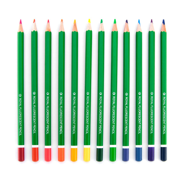 Royal And Langnickel FPEN-12 | 12pc Fluorescent Artist Pencils