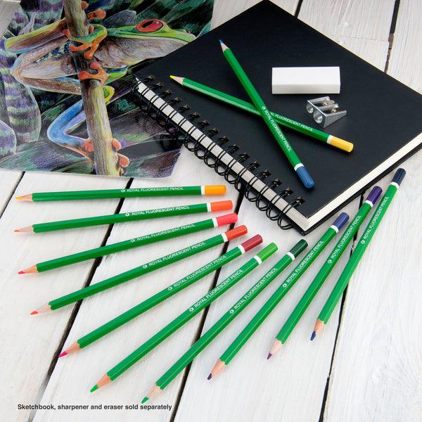 Royal And Langnickel FPEN-12 | 12pc Fluorescent Artist Pencils
