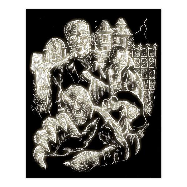 Royal And Langnickel GLO Series | Engraving Art™ 8" X 10" Glow In The Dark Foil Projects