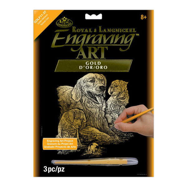 royal and langnickel GOLF Series | Engraving Art™ 8" x 10" Gold Foil Projects
