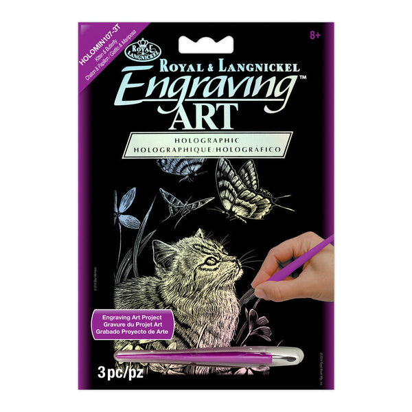 Royal And Langnickel HOLOMIN Series | Engraving Art™ 5" X 7" Holographic Foil Projects