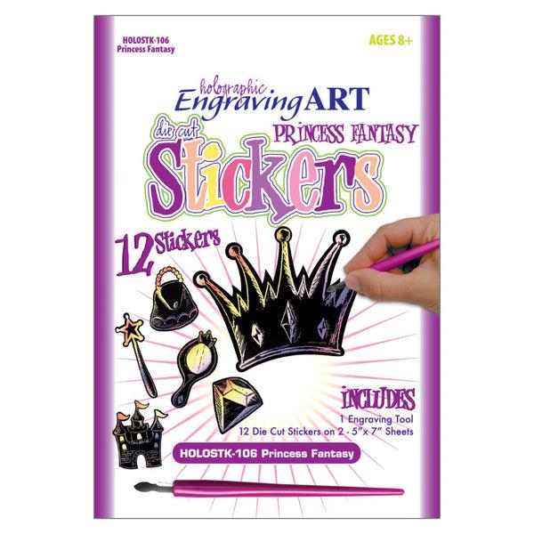 royal and langnickel HOLOSTK-106 | Engraving Art™ Princess Fantasy Stickers
