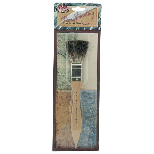 royal and langnickel LW16-1" | Badger Softener Flat Handle Faux Finishing Brush