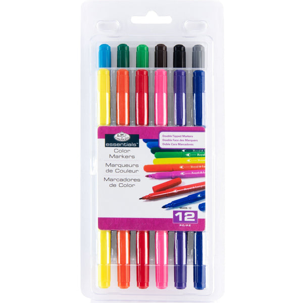 royal and langnickel MARK-12 | Essentials™ 12pc Double-Tipped Color Markers