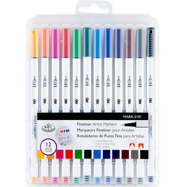 royal and langnickel MARK-2101 | 12pc Fineliner Artist Markers