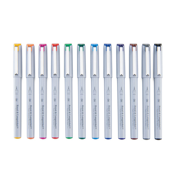 Royal And Langnickel MARK-2301 | 12pc Graphic Microbrush Artist Markers