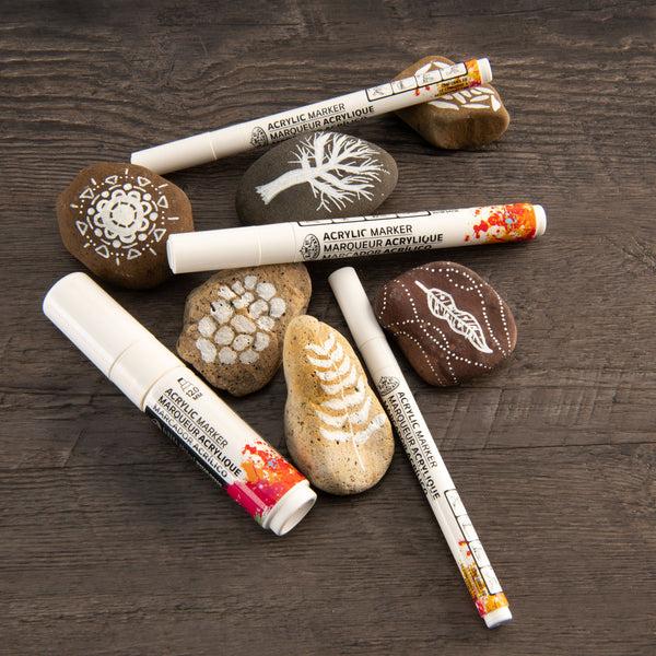 Royal And Langnickel MARK-2702 | 4PC White Acrylic Paint Markers