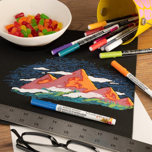 Royal And Langnickel MARK-2720 | 12PC Acrylic 1.2mm Jewel Markers