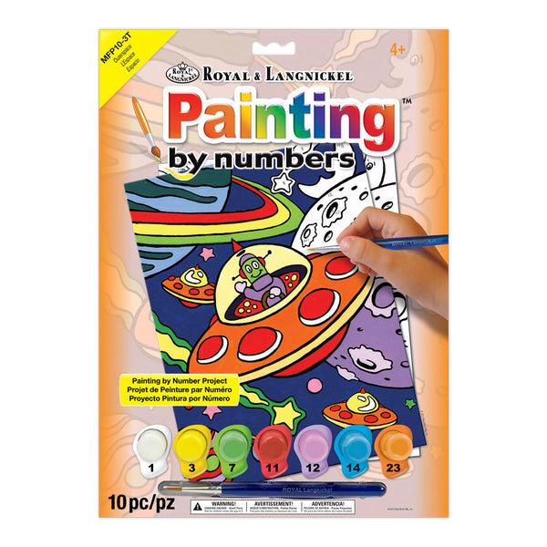 royal and langnickel MFP10 | Painting by numbers™ Children's 10pc 8.75" x 11.75" Outerspace Painting Project