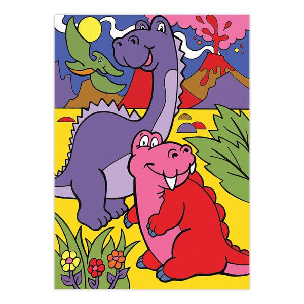Royal And Langnickel MFP11 | Painting By Numbers™ Children's 10pc 8.75" X 11.75" Dinosaurs Painting Project