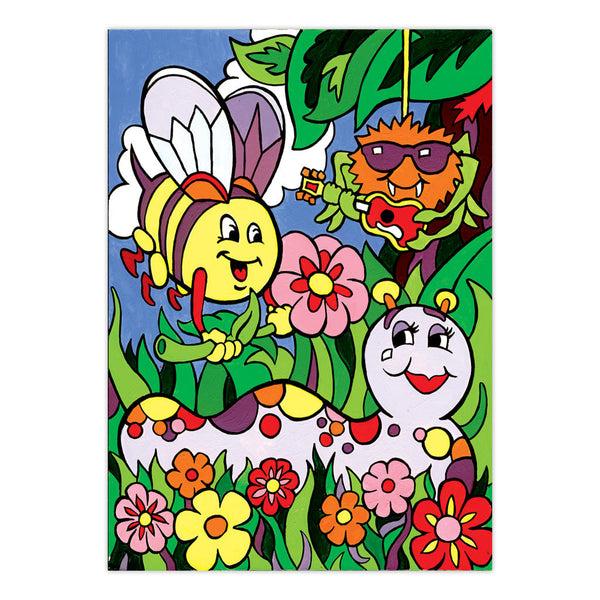 Royal And Langnickel MFP14 | Painting By Numbers™ Children's 10pc 8.75" X 11.75" Summer Bugs Painting Project