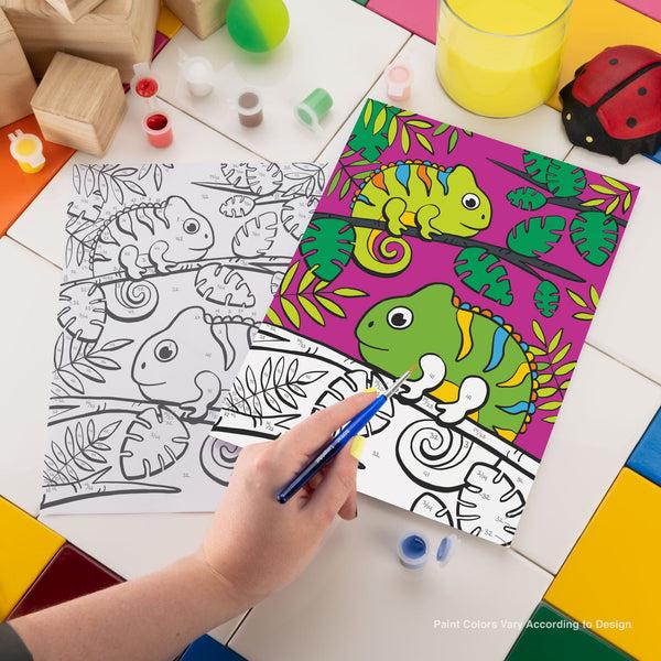 Royal And Langnickel MFP19 | Painting By Numbers™ Children's 10pc 8.75" X 11.75" Chameleons Painting Project