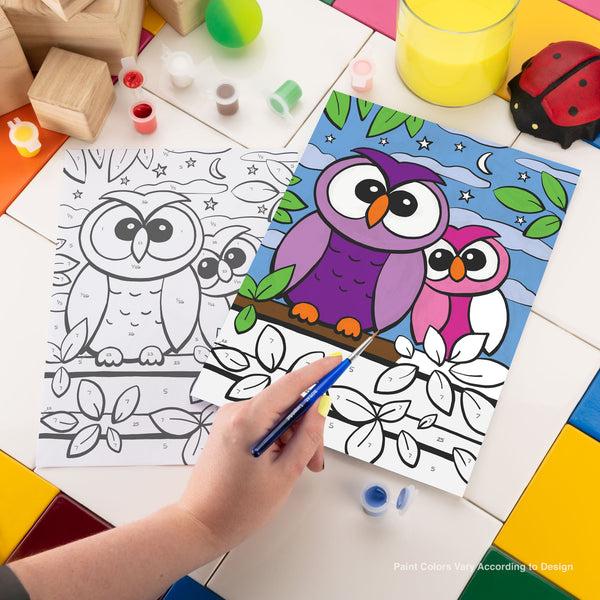 Royal And Langnickel MFP20 | Painting By Numbers™ Children's 10pc 8.75" X 11.75" Owls Painting Project
