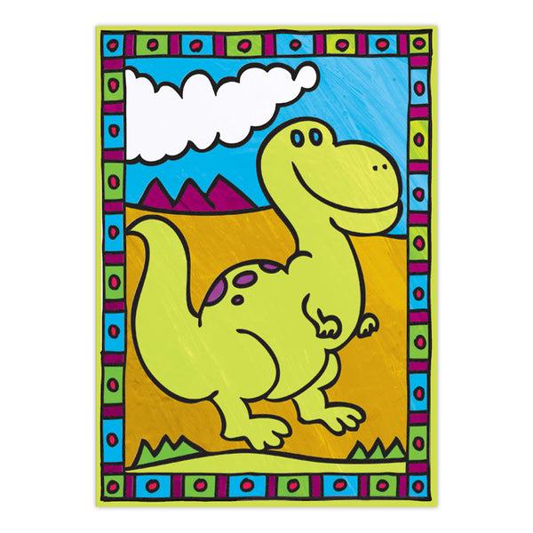 Royal And Langnickel MFP204 | Painting By Numbers™ Children's 12pc 8.75" X 11.75" Dinosaurs & Volcano Painting Project 2-Pack