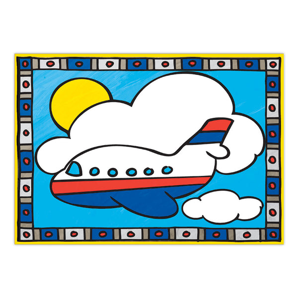 Royal And Langnickel MFP205 | Painting By Numbers™ Children's 12pc 8.75" X 11.75" Airplane & Helicopter Painting Project 2-Pack