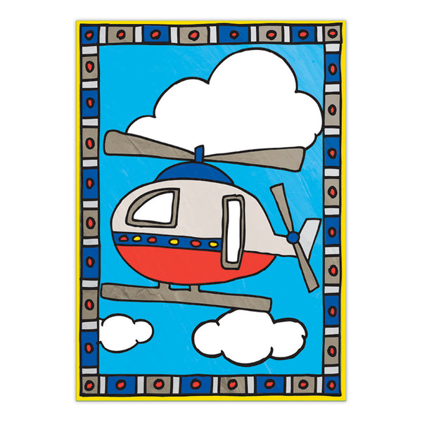 Royal And Langnickel MFP205 | Painting By Numbers™ Children's 12pc 8.75" X 11.75" Airplane & Helicopter Painting Project 2-Pack
