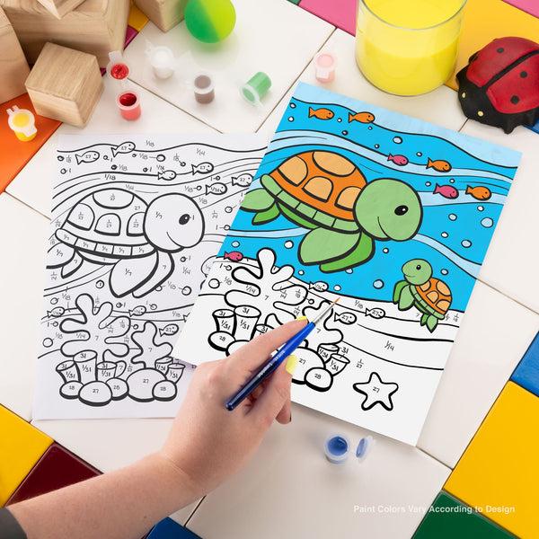 Royal And Langnickel MFP21 | Painting By Numbers™ Children's 10pc 8.75" X 11.75" Sea Turtles Painting Project