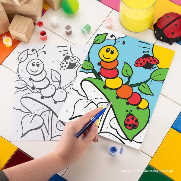 Royal And Langnickel MFP23 | Painting By Numbers™ Children's 10pc 8.75" X 11.75" Caterpillar & Ladybug Painting Project