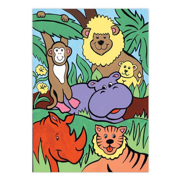 Royal And Langnickel MFP9 | Painting By Numbers™ Children's 10pc 8.75" X 11.75" Jungle Animals Painting Project