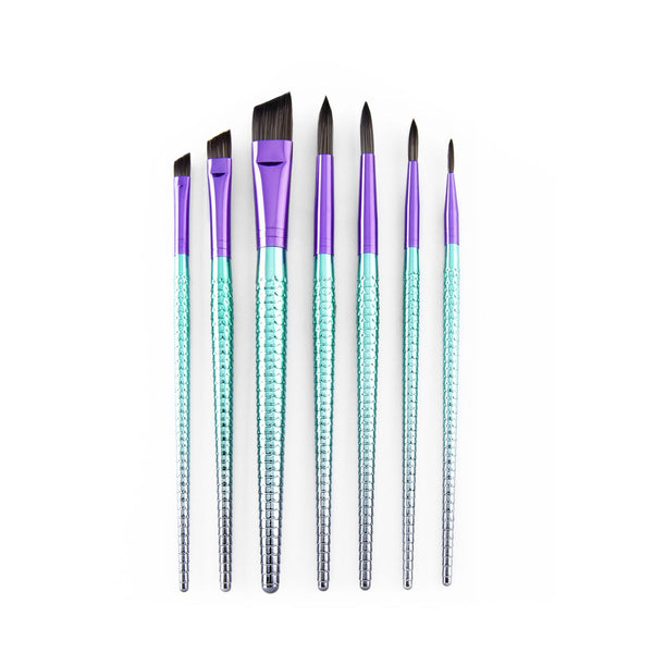 Royal And Langnickel MYTH 203 | Mythos™ Mermaid 7pc Round/Angular Brush Set