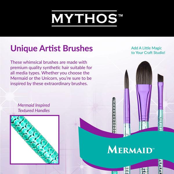 Royal And Langnickel MYTH 301 | Mythos™ Mermaid 4pc Liner Brush Set