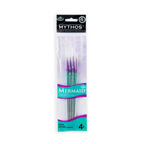 royal and langnickel MYTH 301 | Mythos™ Mermaid 4pc Liner Brush Set royal and langnickel MYTH 301 | Mythos™ Mermaid 4pc Liner Brush Set