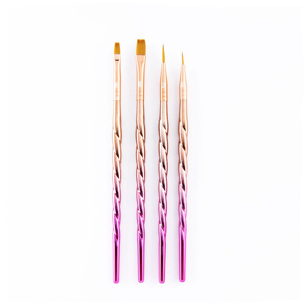 Royal And Langnickel MYTH 504 | Mythos™ Unicorn 4pc Variety Brush Set