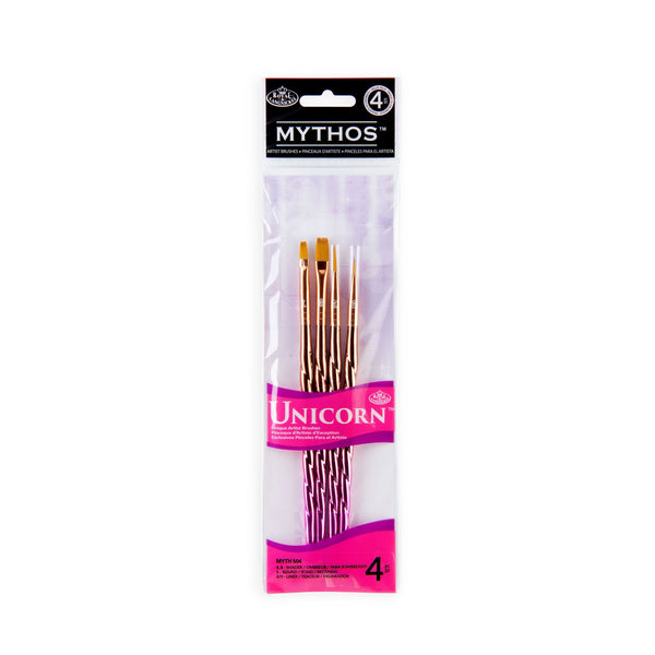 royal and langnickel MYTH 504 | Mythos™ Unicorn 4pc Variety Brush Set royal and langnickel MYTH 504 | Mythos™ Unicorn 4pc Variety Brush Set
