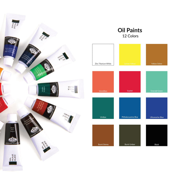 Royal And Langnickel OIL12 Series | Oil Paint Packs - 12ml