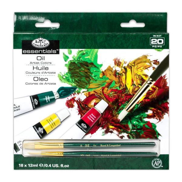 Royal And Langnickel OIL12 Series | Oil Paint Packs With Brushes - 12 Ml