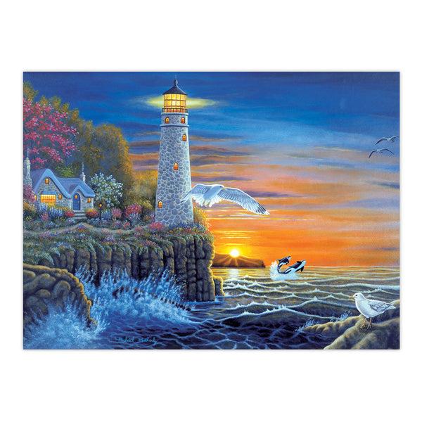 Royal And Langnickel PAL18 | Painting By Numbers™ 13pc 11.25" X 13.375" Waterside Lighthouse Painting Project