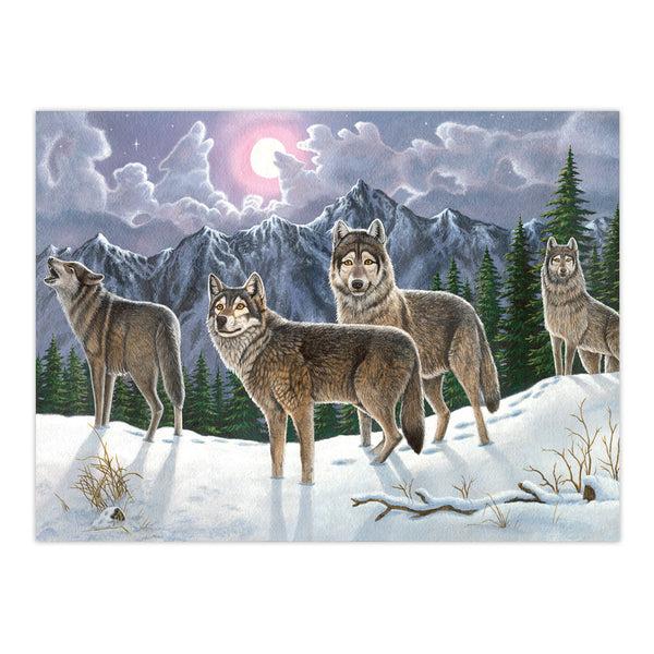 Royal And Langnickel PAL19 | Painting By Numbers™ 13pc 11.25" X 13.375" Wolves Painting Project
