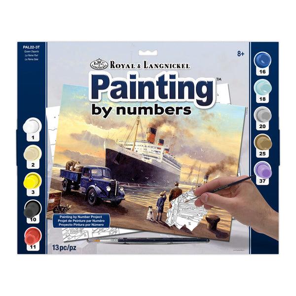 royal and langnickel PAL22 | Painting by numbers™ 13pc 11.25" x 13.375" Queen Departs Painting Project