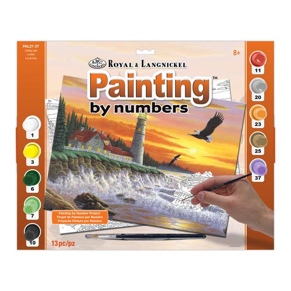 royal and langnickel PAL27 | Painting by numbers™ 13pc 11.25" x 13.375" Guiding Light Painting Project