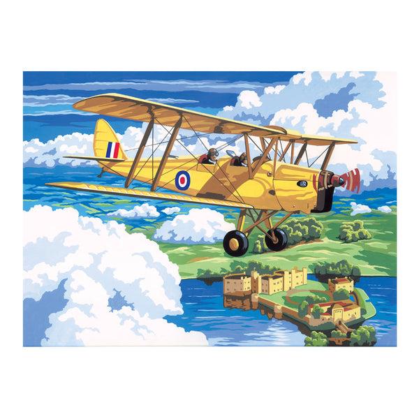 Royal And Langnickel PAL4 | Painting By Numbers™ 13pc 11.25" X 13.375" Nostalgic Plane Painting Project