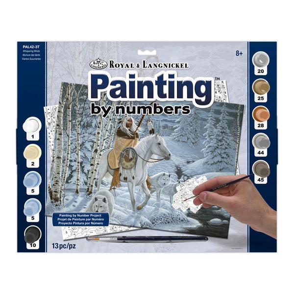 royal and langnickel PAL42 | Painting by numbers™ 13pc 11.25" x 13.375" Whispering Winds Painting Project