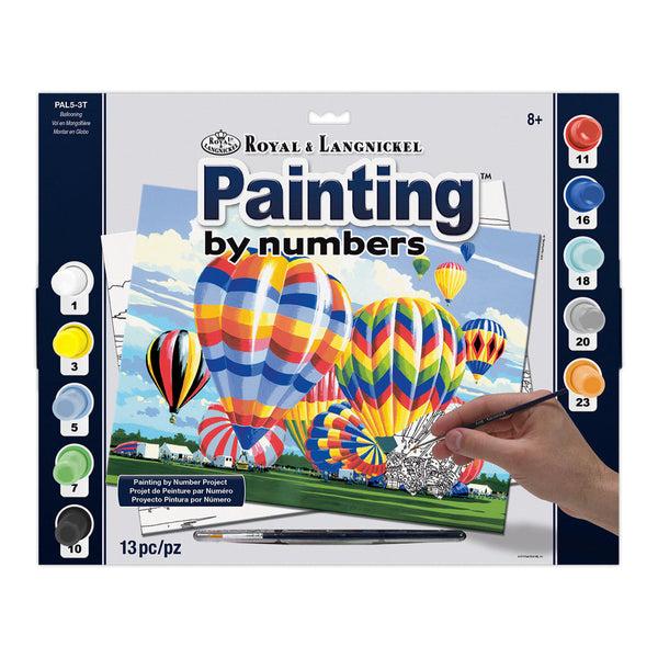 royal and langnickel PAL5 | Painting by numbers™ 13pc 11.25" x 13.375" Ballooning Painting Project