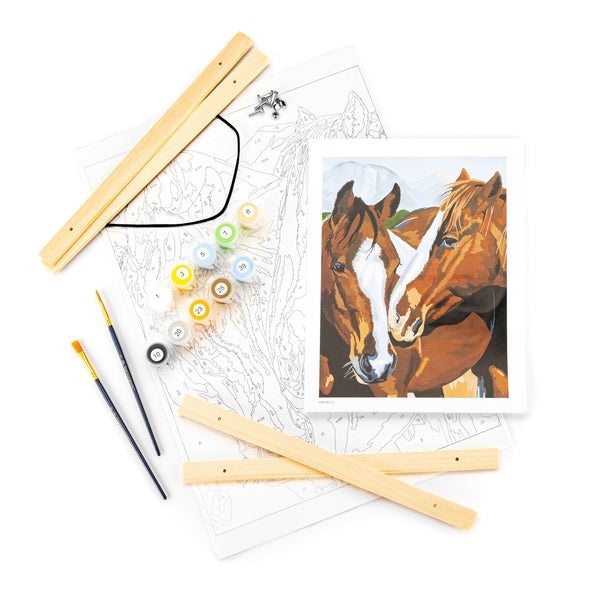 Royal And Langnickel PBN-ROLL3 | Painting By Numbers™ 27pc 12" X 16" Making Friends Canvas