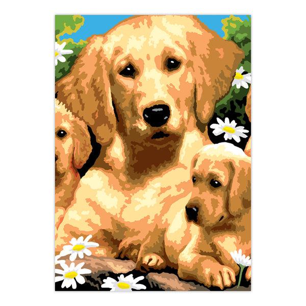 Royal And Langnickel PBN-SET43 | Painting By Numbers™ 21pc 8.75" X 11.75" Small Dogs Painting Project 3-Pack